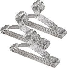 50 Pack Stainless Steel Small Kids Hangers Heavy Duty Children'S Clothes Hangers