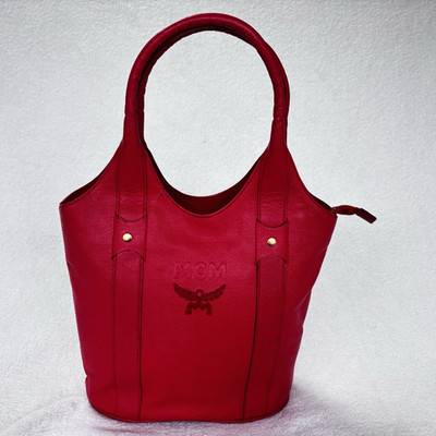 MCM Henkeltasche Rot Vintage- Michael Cromer Ära