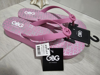 #ad #ad GBG Los Angeles Womens Pink Flip Flops Shoes Size 9 $15.99
