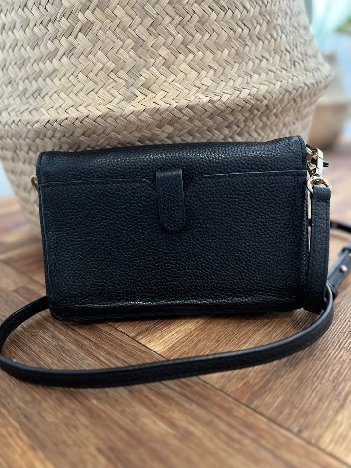 Genuine Michael Kors Black Convertible Wallet Crossbody Bag - Image 3 of 4