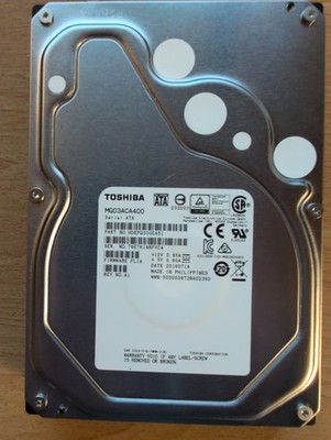 Toshiba 4TB, SATA 3, 3.5'' Internal Hard Drive (MG03ACA400)