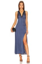 LoveShackFancy Women's Mazarin in Midnight Floral Crochet Maxi Gown Dress Size S