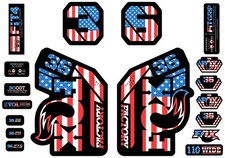 Fox 36 Factory 2021 Suspension Fork Decal Set MTB USA Design
