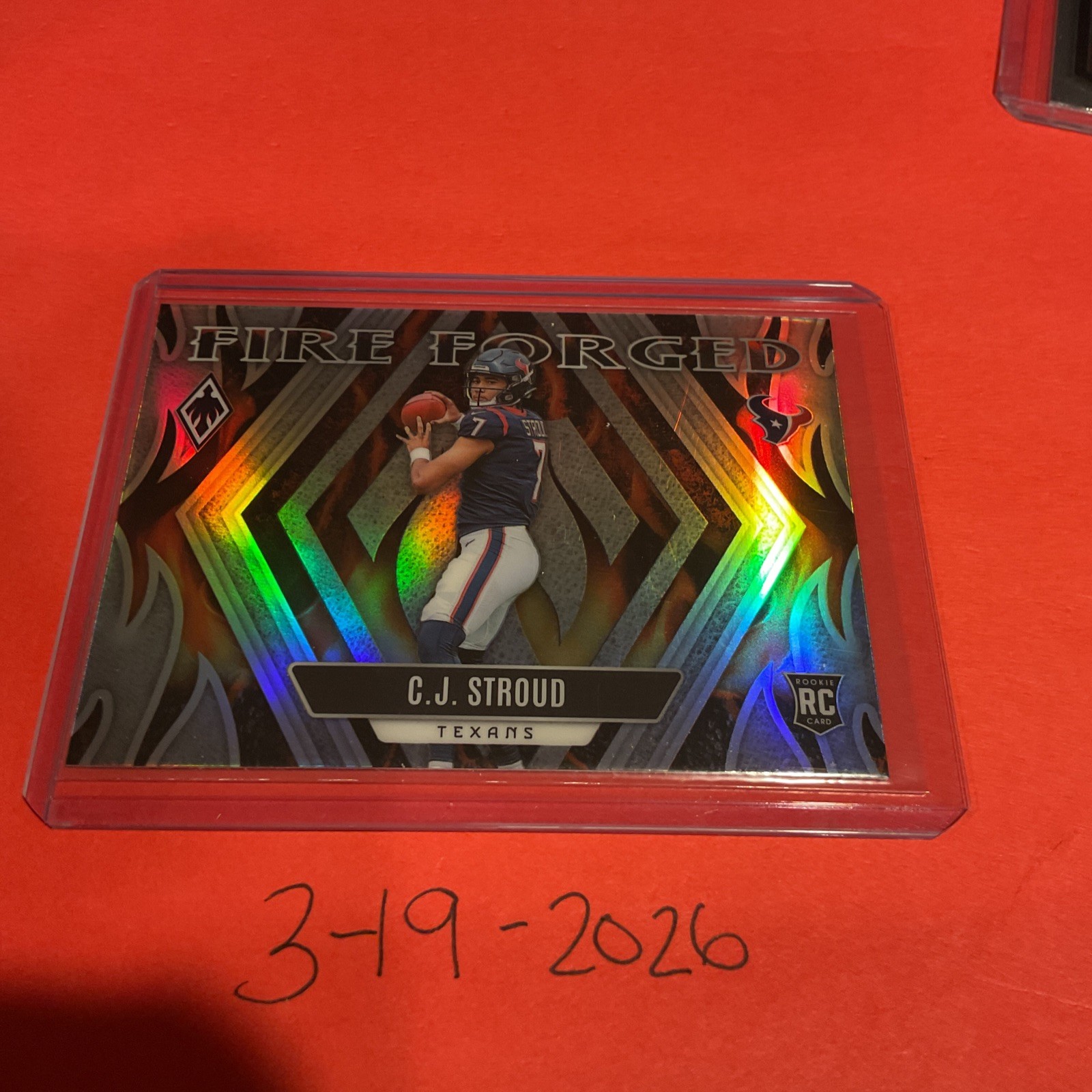 2023 Panini Phoenix Fire Forged C.J. Stroud #FF-6 Rookie Houston Texans RC