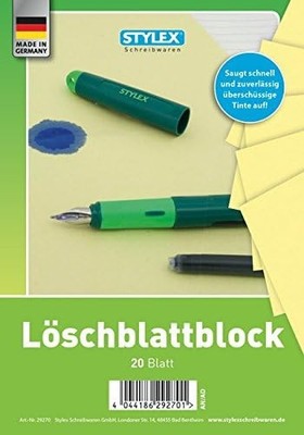 2 Blöcke Löschblatt  DIN A5  mit 20 Löschblätter Löschpapier
