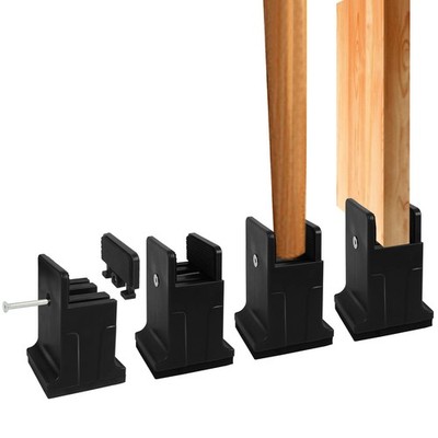 Bed Risers with Adjustable Screw Clamp, Couch Risers 3 Inch Heavy Duty 4 Pack...