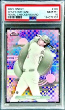 Shohei Ohtani PEARL CHECKERBOARD REFRACTOR /40 TOPPS CHROME INVESTMENT PSA 10