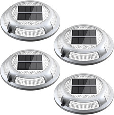 Solar Driveway Lights Deck Dock Lights Solar Powered 2-Color Mode Waterproof