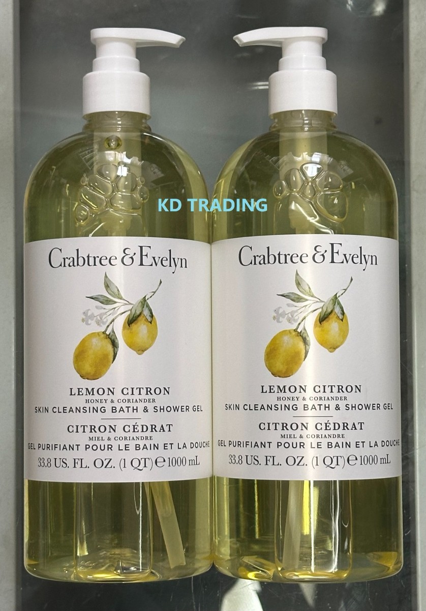 2-Pack) Crabtree & Evelyn LEMON CITRON Skin Cleansing BATH