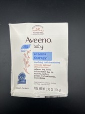 Aveeno Baby Eczema Bath Treatment Colloidal Oatmeal Soothing Relief 5 Pack