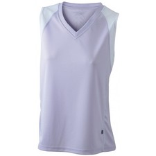 James Nicholson Womens Running Tank Vest XL Lilac White TopCool Moisture Wicking