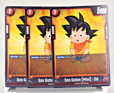 FS06-07 Son Goten (Mini) : DA Starter Deck 6 Son Goku (Mini) DBS Fusion World x3