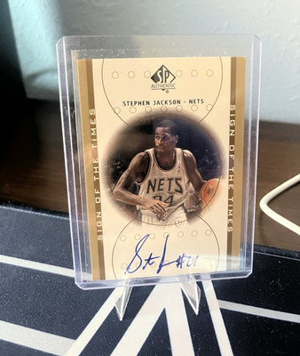 Mint Condition Upper Deck SP Authentic Stephen Jackson Nets Auto RC