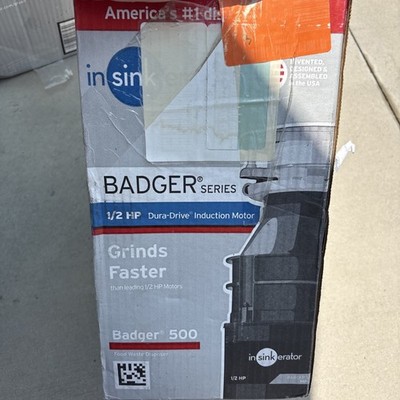 InSinkErator Badger 500 Standard Series 1/2 HP Continuous Feed Garbage Disposal