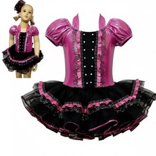 Cupcake PINK Child X-Small Dance Costume Ballet Tap Dress Shoe Bows  Hairpiece