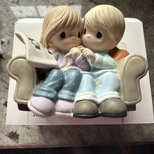 Precious Moments Figurine Love Is The Answer Couple Crossword Puzzle New 203003
