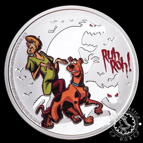 2024 - 1 Oz Silver PROOF - Scooby Doo - Ruh Roh - Niue
