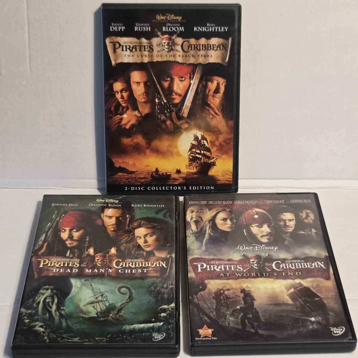 Pirates of the Caribbean Collector's Edition DVDs & Blu-ray Discs