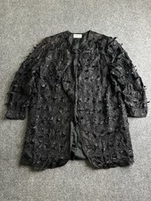 Women s Vintage Givenchy En Plus Black Textured Jacket Blazer, Size 46 XL