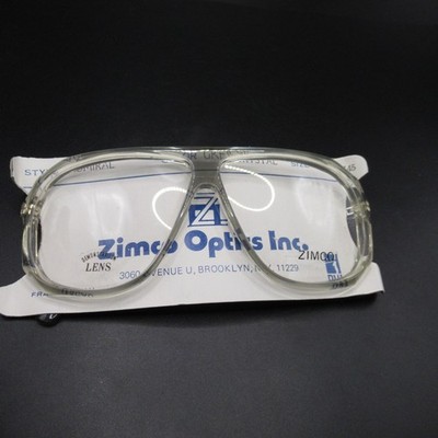 ZIMCO Admiral Grey Crystal Eyeglass Frames 56-18/140 Vintage NOS Macau