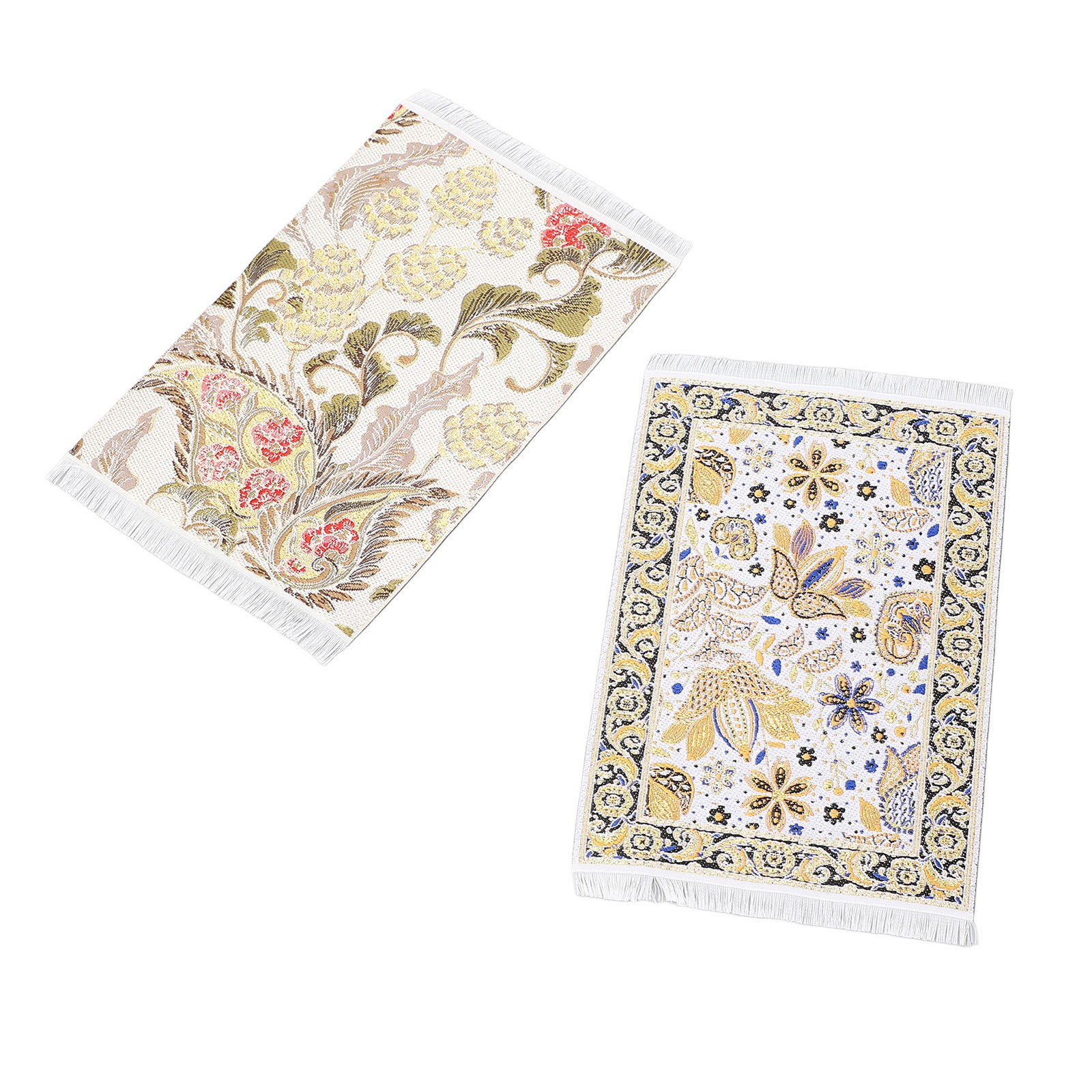 2pcs Miniature Dollhouse Carpet Elegant Oriental Design For Dollhouse Living Roo