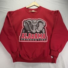 Vintage Alabama Crimson Tide Sweatshirt Mens XL Crewneck Russell Made USA