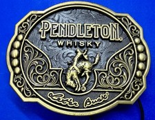 2024 Pendleton Whiskey Let'er Buck Rodeo Cowboy Montana Silversmiths Belt Buckle