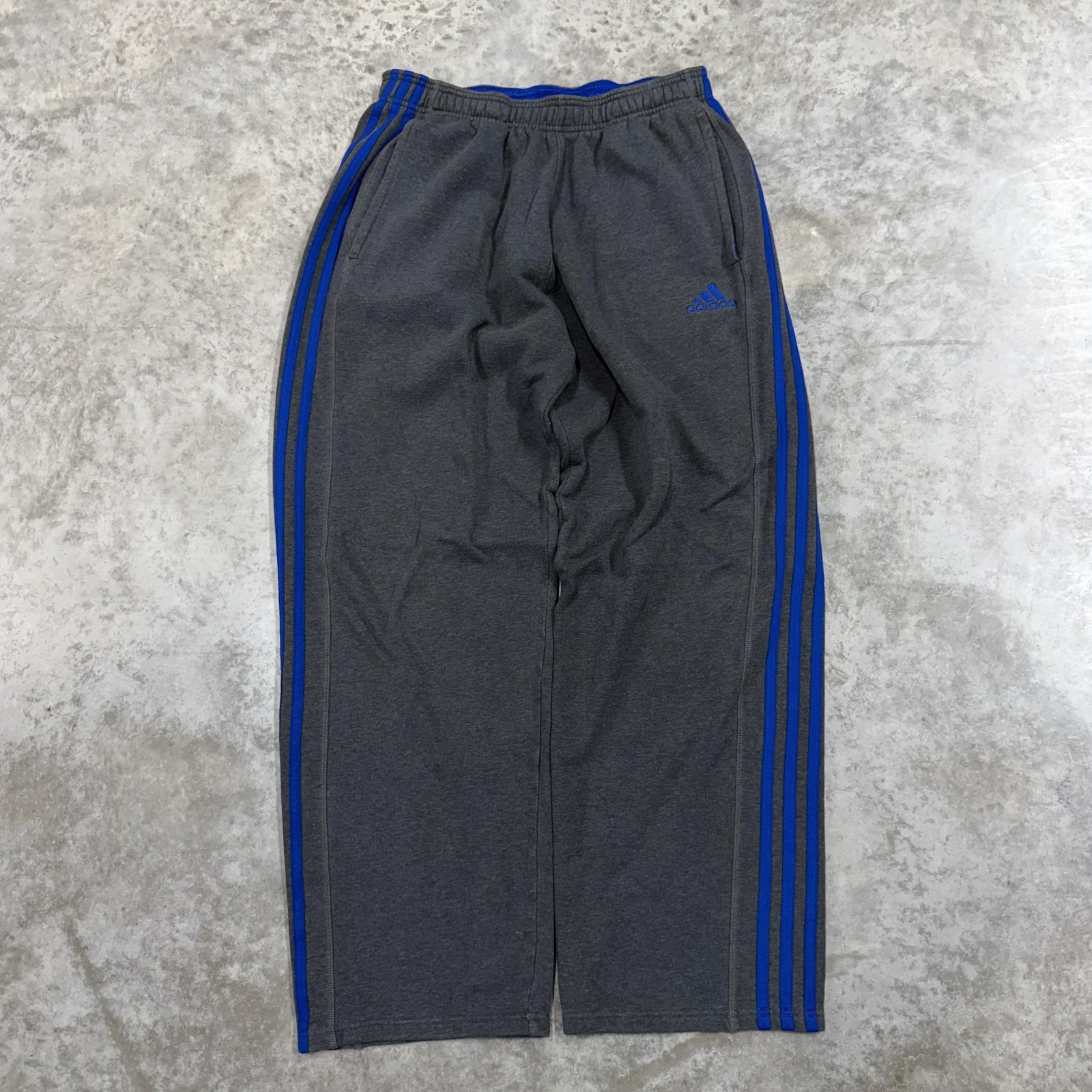 Adidas Sweatpants Mens Large tall y2k baggy wide leg skater grunge hip hop