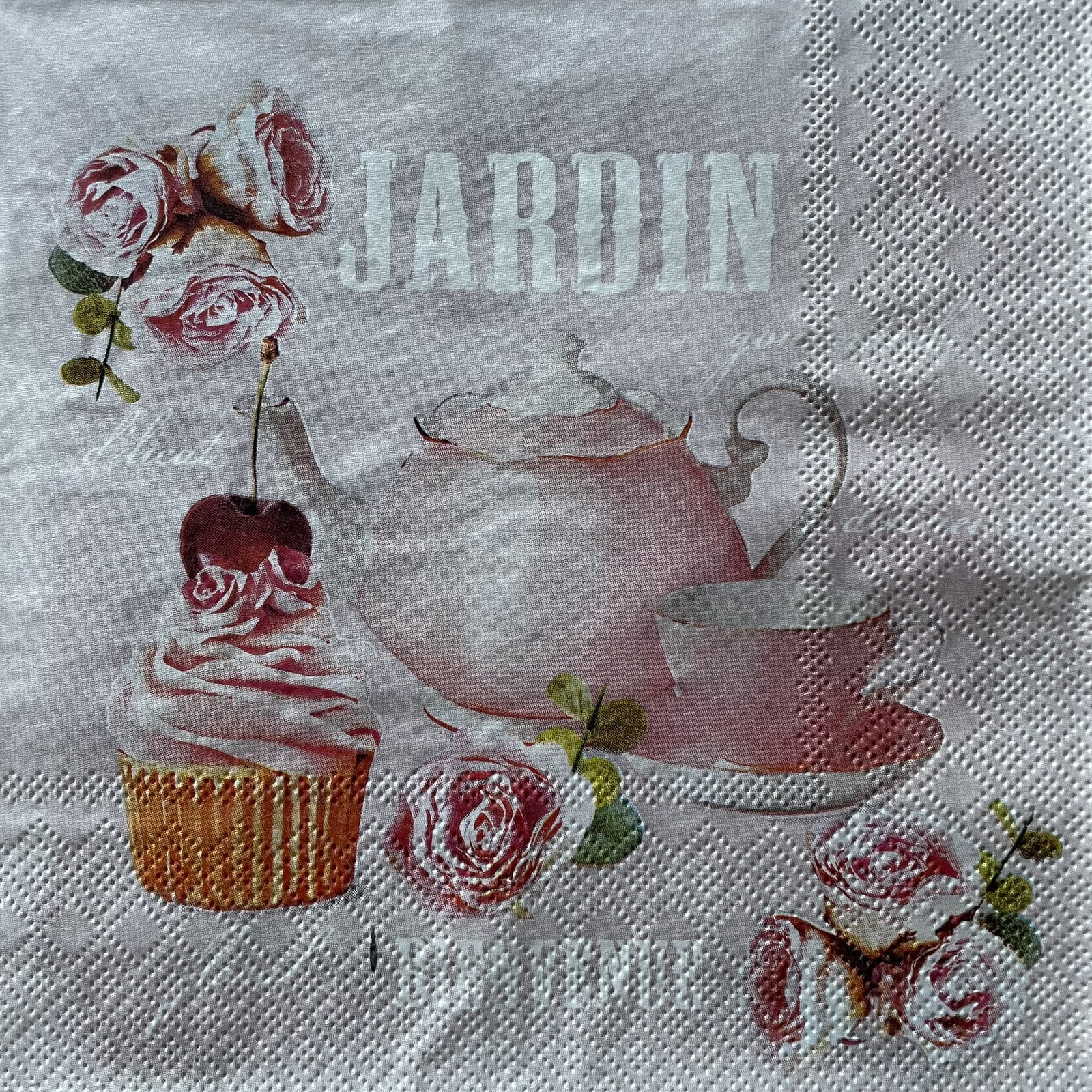 4 Luncheon paper napkins Pastries Cake Cookies Cupcakes Food for decoupage