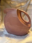 Fiesta Large Disk Pitcher Rose Pink Homer Laughlin Midcentury - Art Deco Style