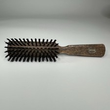 Vtg Goody Hair Brush Grooming Finishing Brush Round Nylon 8104 Wood Grain 1982