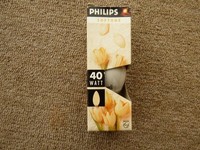 Philips Kerzenlampe E14, 40W, Softone Apricot