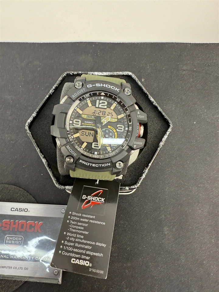 Casio Men's GG-1000-1A3CR G Shock Analog-Digital Display Quartz Green - Image 2 of 4