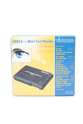 Vivanco 36in1 USB 2.0 High Speed Kartenlesegerät Schwarz Multi Card Reader