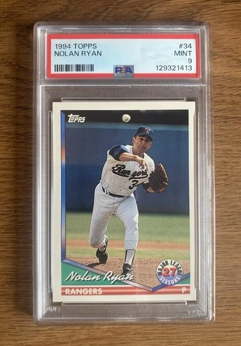 1994 Topps - Nolan Ryan #34 Texas Rangers - PSA 9