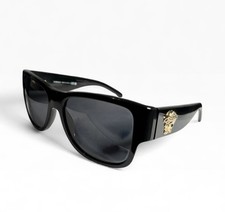 Versace VE4275 GB1/87 Medusa Sunglasses Black Gold 58-18 140 Italy EUC