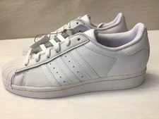 New Adidas Women Size 5.5 Original Superstar W Sneaker Shoes White FV3285 Laces