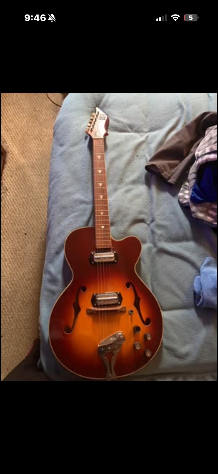 1960s Kay K682 Galaxy Vintage Hollowbody - Electrical Working- Great Shape