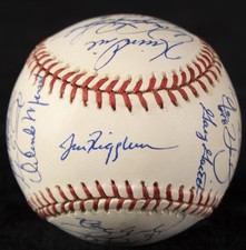 THE CHICAGO CUBS - AUTOGRAPHED SIGNED BASEBALL WITH CO-SIGNERS
