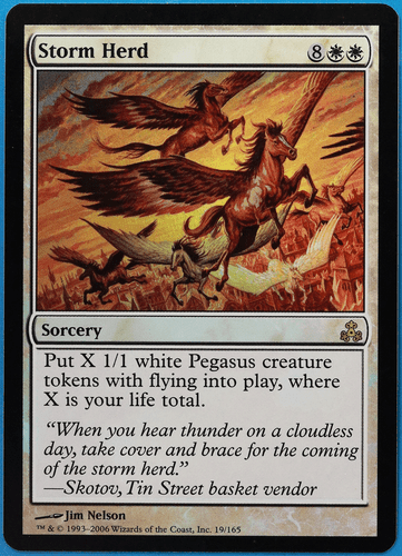 Storm Herd FOIL Guildpact NM White Rare MAGIC MTG CARD (ID# 500554) ABUGames - Picture 1 of 2