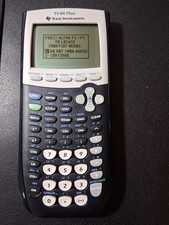 Texas Instruments TI-84 Plus Graphing Calculator Tested Working With Cover