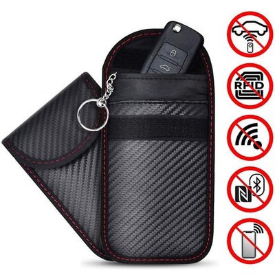 2 X Faraday Cage Fob Pouch Car Key Signal Blocker Case Keyless RFID Blocking Bag