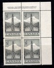 Canada 1952 Mi. 276 Neuf ** 100% Bloc de quatre $1, Totem