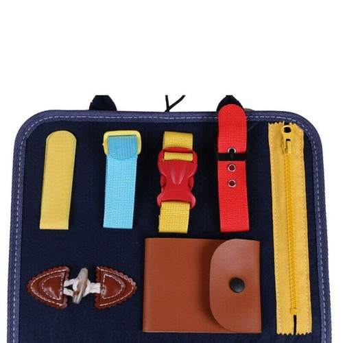 Tablero ocupado Montessori juguete tablero sensorial tren de habilidades motor fino tablero de juego - Imagen 2 de 18
