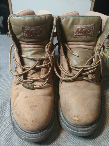 Mack Boots Mens 13 Steel Toe Brown 