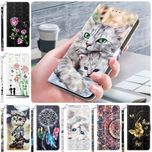 Wolf Dog Flower Cat Wallet Cover Case For Google Pixel 9 8 7 6 9A 8A 7A 6A 5 4A - Picture 3 of 28