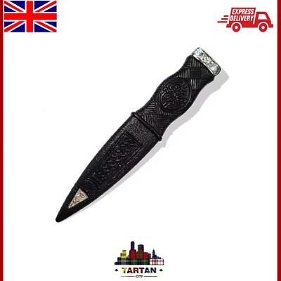 Scottish Highland Pipers Drummer Kilt Spats Con Bottoni Bianchi E Neri - Foto 2