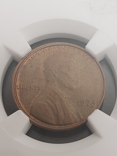 1973 NGC Mint Error MS62 BN Obverse Misaligned Die Lincoln Memorial Cent 1c - Picture 3 of 5