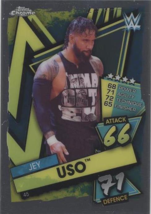 2021 Topps Chrome WWE Slam Attax - Jey Uso #45 - 1 of 1