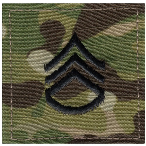 Multi Cam Camouflage Military Rank Rip-Stop Insignia Patch USA Made - Picture 24 of 27